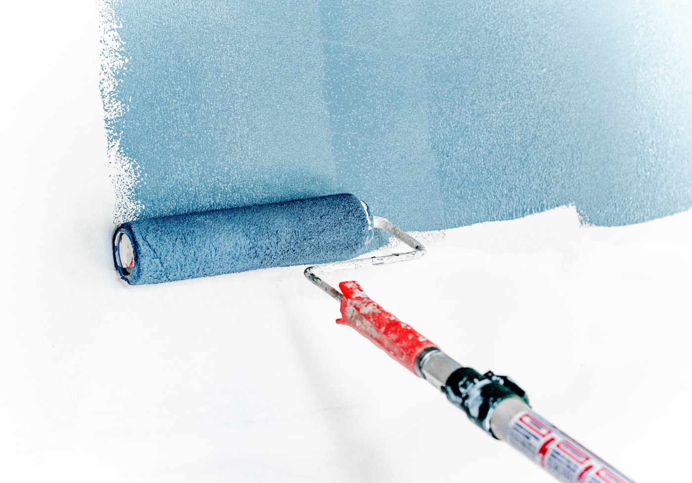 Commercial interior painting and finish work in progress
